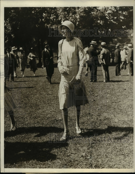 1930 Miss Grace Amory at the races at Saratoga-Historic Images