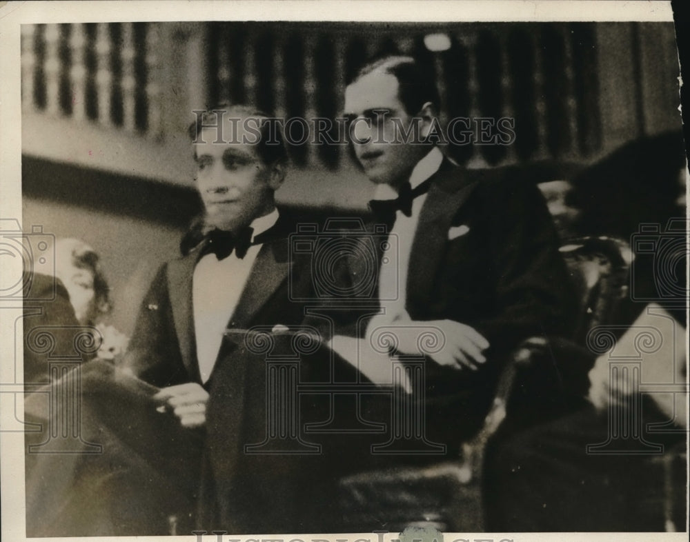 1930 Press Photo Prince George at a boxing match at Plaistow England - Historic Images