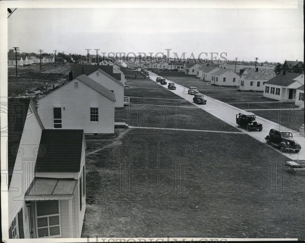 1942 Press Photo Lidice, IL housing project - Historic Images