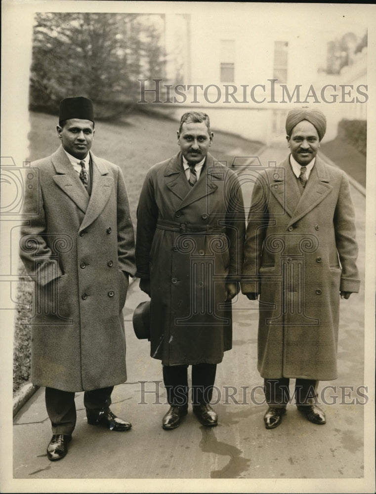 1927 Press Photo members of Sesqui Centennial Committee of Bombay visit DC-Historic Images