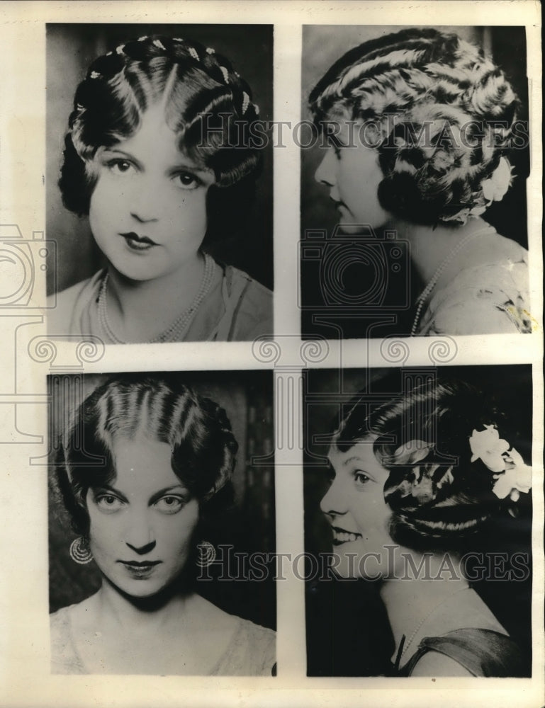 1925 Press Photo Natl Hairdressers Convention M Belesco,B Hoffman, - Historic Images
