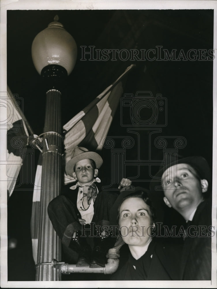 1937 Press Photo Salinas Calif rodeo &amp; visting crowds - Historic Images