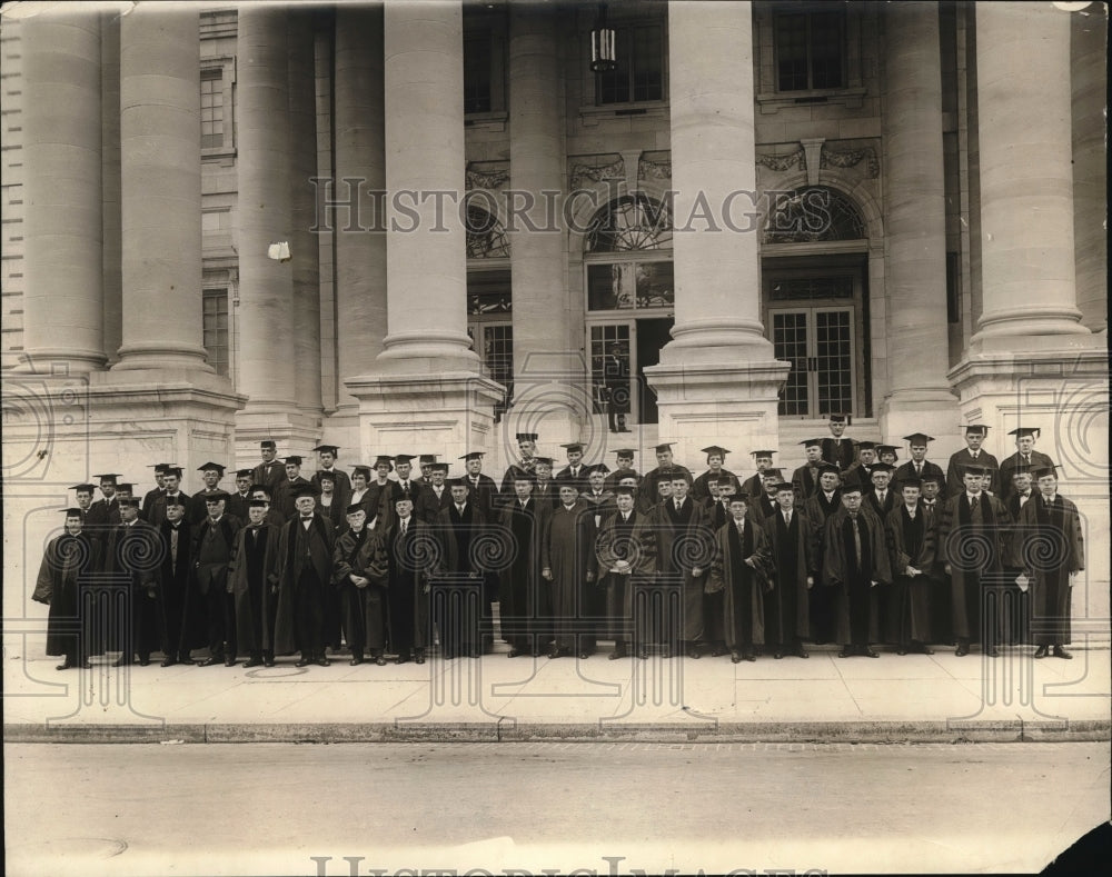 1924 Press Photo Graduating Class and faculty of the American Univ. Wash.D.C. - Historic Images
