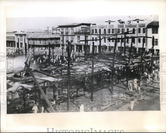 1944 Press Photo Scene of fatal Ecuadorean uprising last week in Guayaquil - Historic Images