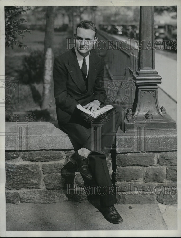 1933 Press Photo Karl Scheibe Student of Social Science - Historic Images