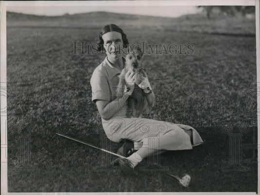 1937 Press Photo Mrs Baldwin O Spilman wintering in florida - Historic Images
