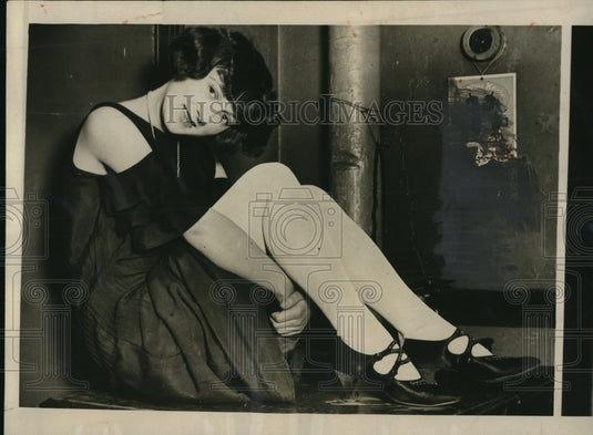1924 Press Photo Marie Galewski won first prize in a leg beauty contest - Historic Images