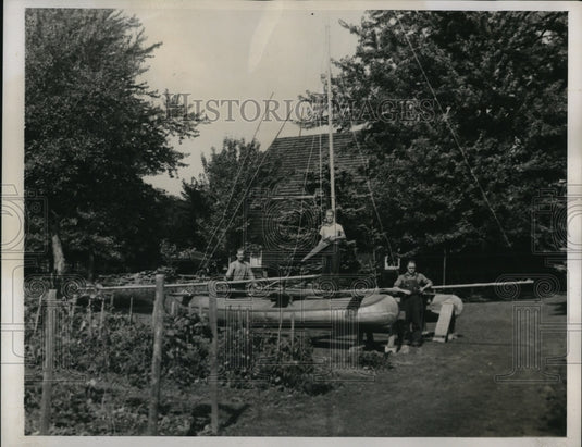 1937 Press Photo Captain William Sallstein will attempt to circumnavigate globe-Historic Images