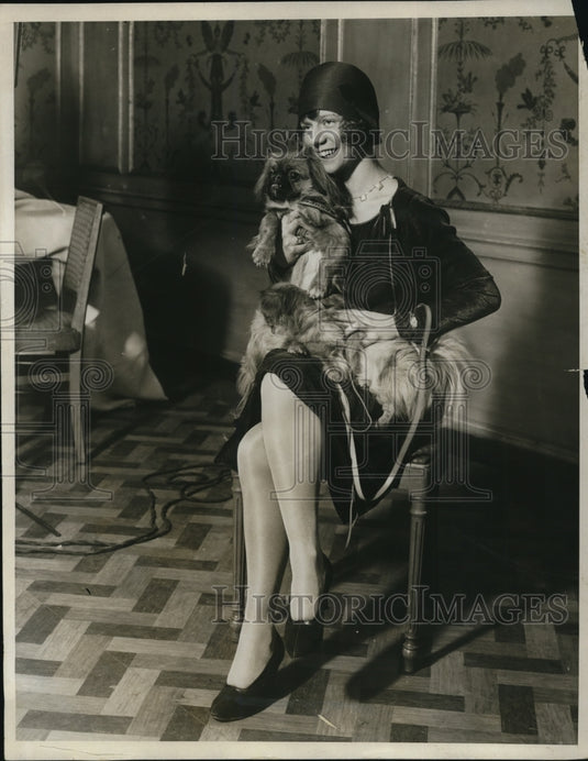 1929 Press Photo Pauline Blair with Prize winners Ming Sum and Peter Hop Shan - Historic Images