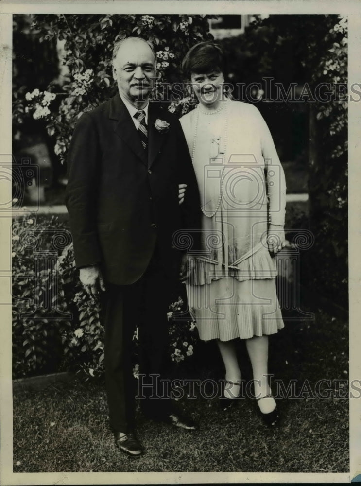 1928 Press Photo Senator Charles Curtis and sister Mrs. Edwaed E Gann - Historic Images