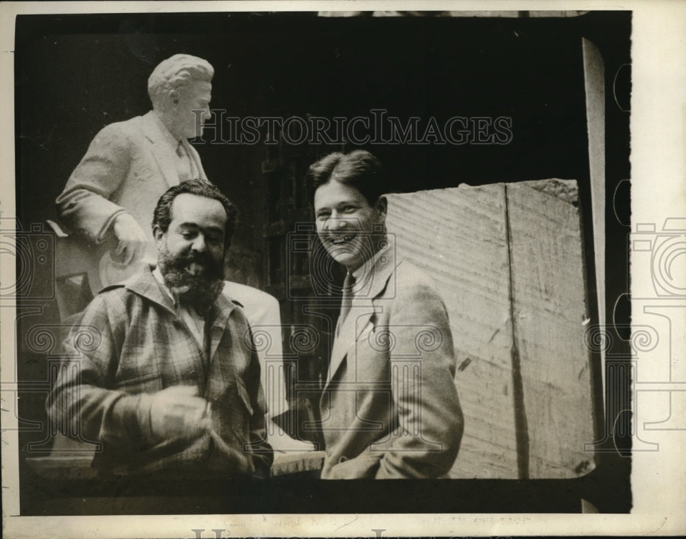 1930 Press Photo Jo Davidson, American Sculptor. - Historic Images