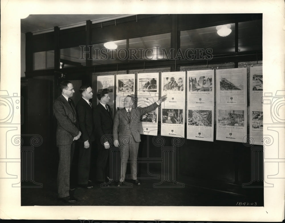 1930 Press Photo President Bilingsley and E.K. Emerson with J.C. McQuiston-Historic Images