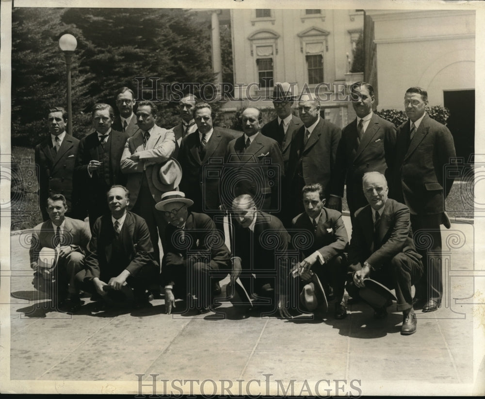 1930 Press Photo The European journalists received by President Hoover - Historic Images