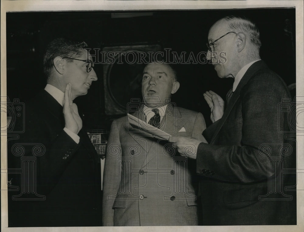 1938 Press Photo Wash DC Joaquin Elizade of Manila, Frank Roadley, H Woodring - Historic Images