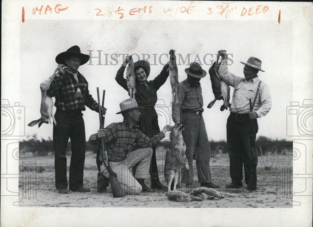 1948 Press Photo jack rabbits kill - Historic Images