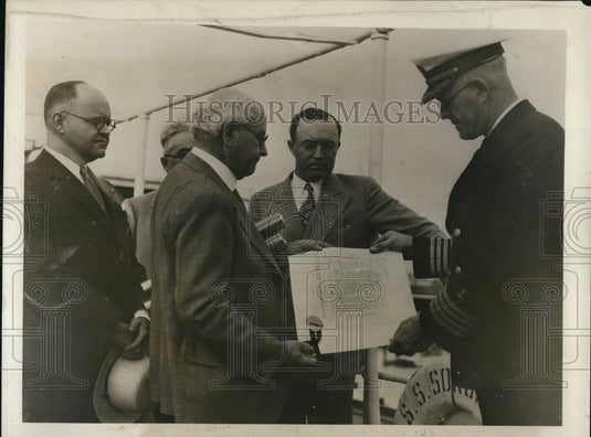 1931 Press Photo Capt McManus, C Matson, JB Banning, Capt O Chandler - Historic Images