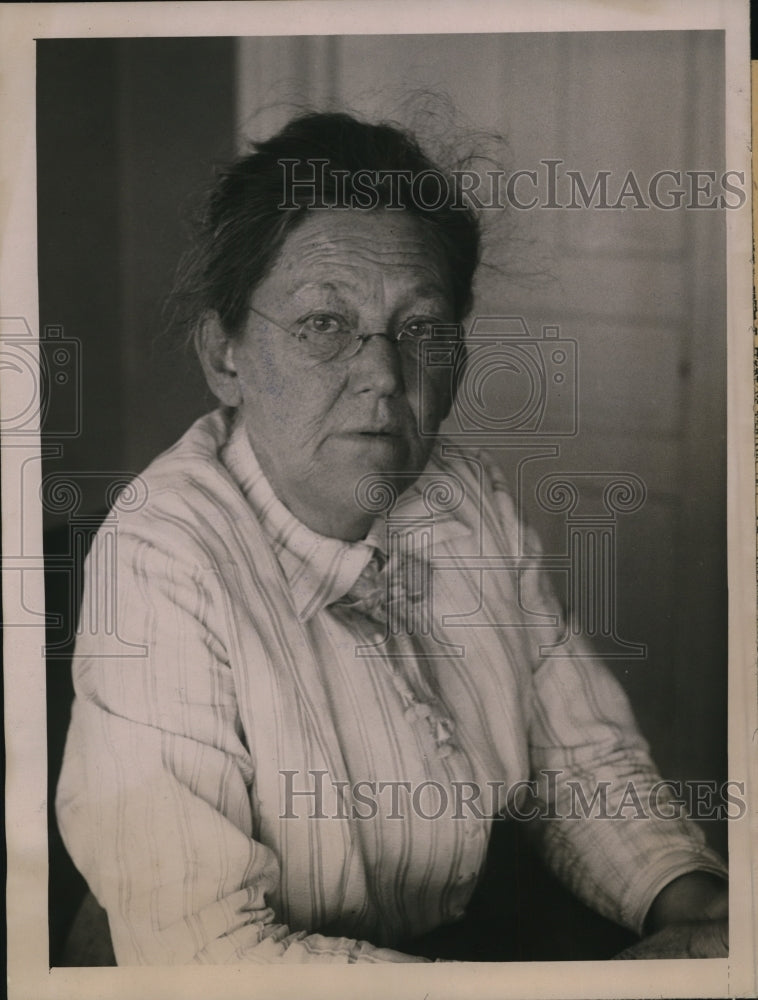 1921 Press Photo Mrs T.L. Larson, Orange Diamond Death Mystery Madison Wisconsin - Historic Images