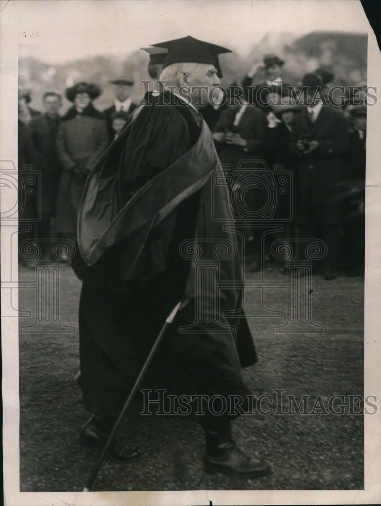 1922 Press Photo Marshal Joffre at Grant Memorial Ceremony, New York University - Historic Images
