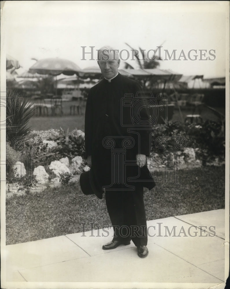 1929 Press Photo Cardinal Patrick Hayes in Palm Beach - Historic Images