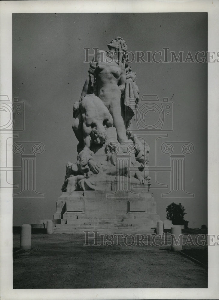 1932 Press Photo Monument Of The Maine - Historic Images