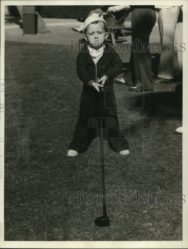 1935 Press Photo William Brown, son of W. H. Brown, Chicago and Miami-Historic Images