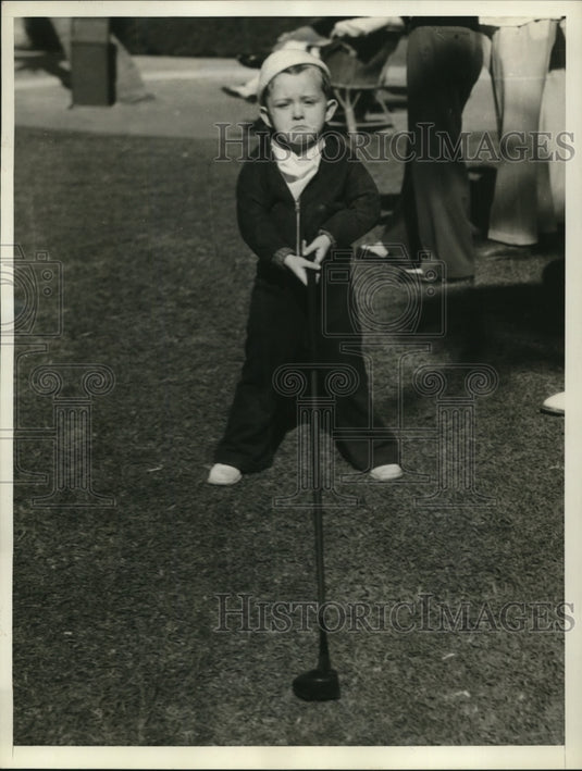 1935 Press Photo William Brown, son of W. H. Brown, Chicago and Miami-Historic Images