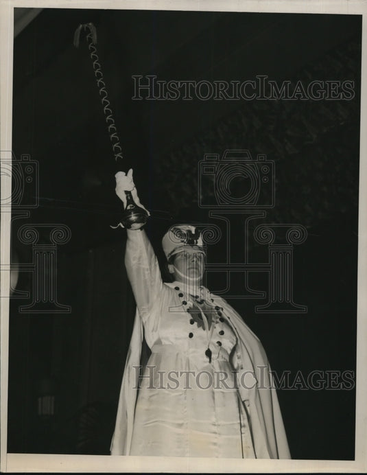 1936 Press Photo Mrs John Stobee bandleader of M Washington, Republican Clubs - Historic Images