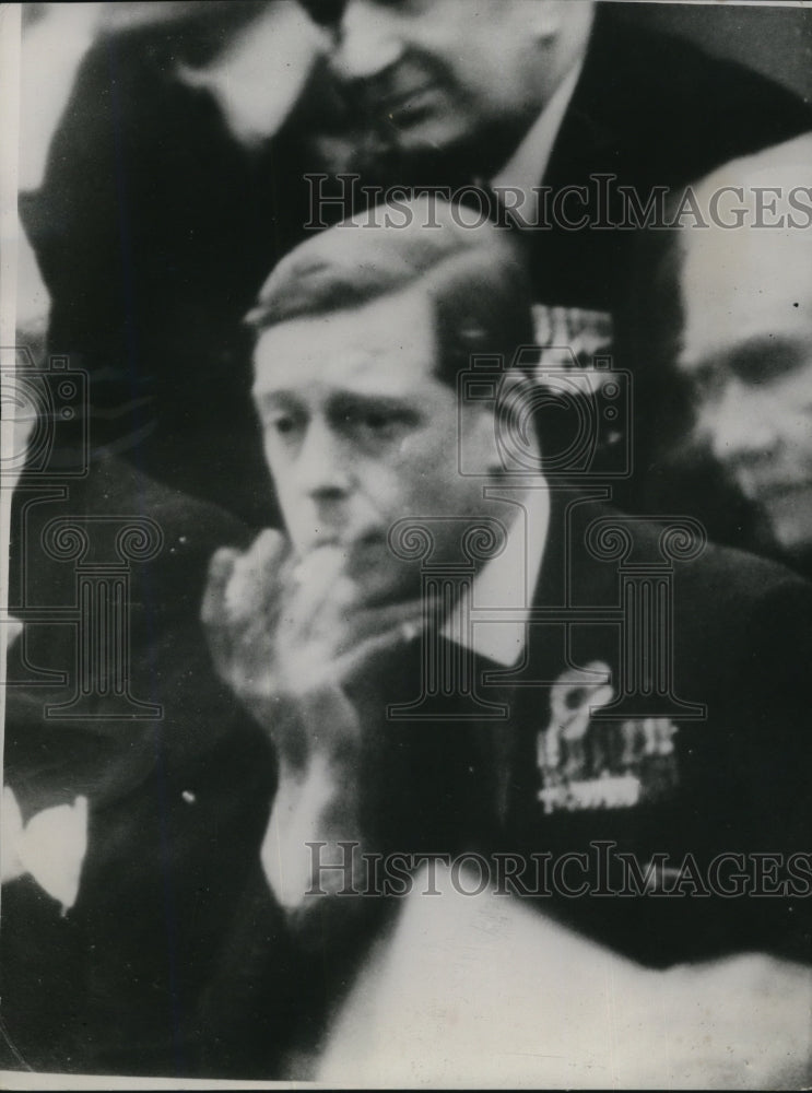 1936 Press Photo King Edward attends British Legion festival at Albert Hall - Historic Images