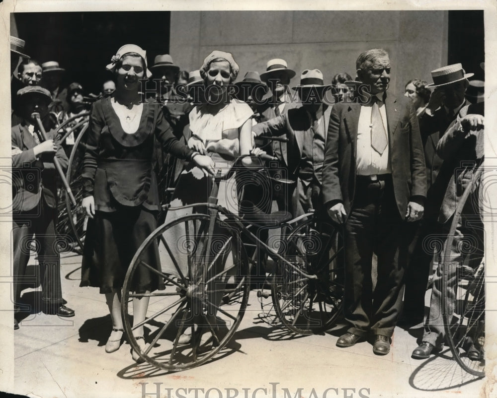 1931 Press Photo Veterans Wheelmen Ride For Last Time In Philadelphia - Historic Images