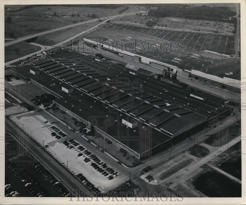 1947 Press Photo Goodyear Aircraft Corporation Plant/Factory, Akron Ohio-Historic Images