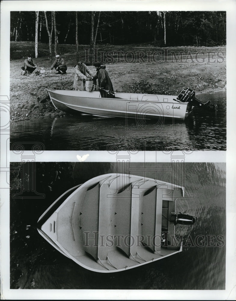 Press Photo Lund Metalcraft Fishing Boat, Made For Northwoods Fishermen - Historic Images