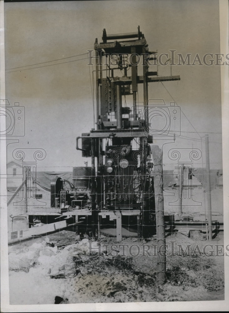 1934 Press Photo transmitting apparatus, controls, switchboard and aerial set up - Historic Images