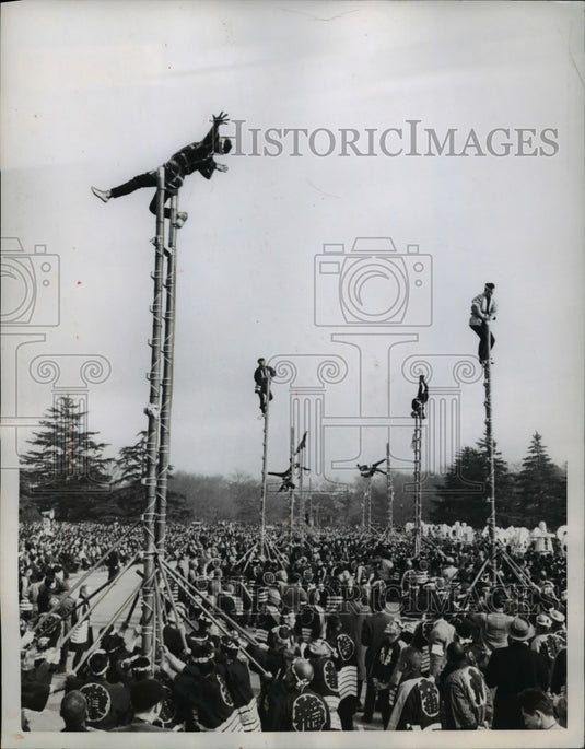 1959 Press Photo Members of the Yedo Firemen's Commemorative Association - Historic Images