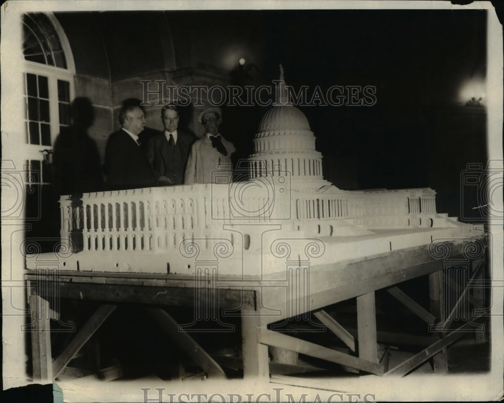 1928 Press Photo Senator Charles Curtis with Vice President David Lynn - Historic Images