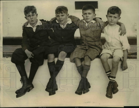 1922 Press Photo Harry, Richard, Don& Eigene Metz of NY-Historic Images