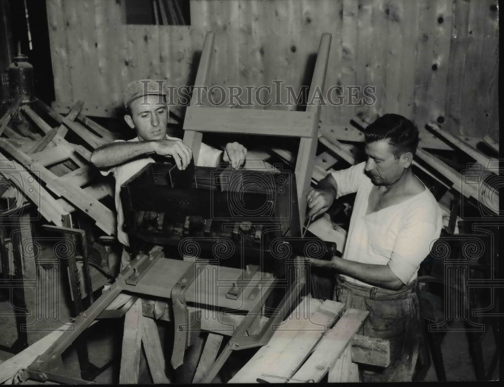 1953 Press Photo Gadget farm machinery builtin shop of Greek Argi Ministry - Historic Images