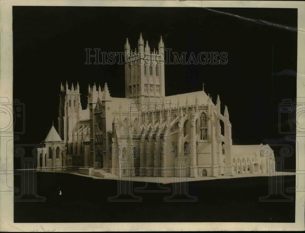 1923 Press Photo Plans of a Great American National Cathedral - Historic Images