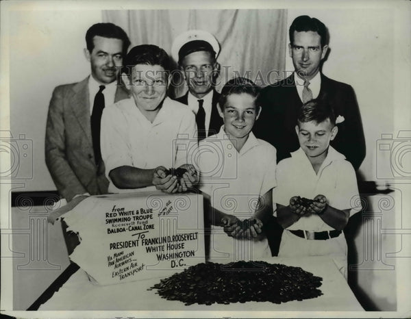 1934 Press Photo W B Lawton, Cy Hoover, Thomas Caldwell, George McCall ...