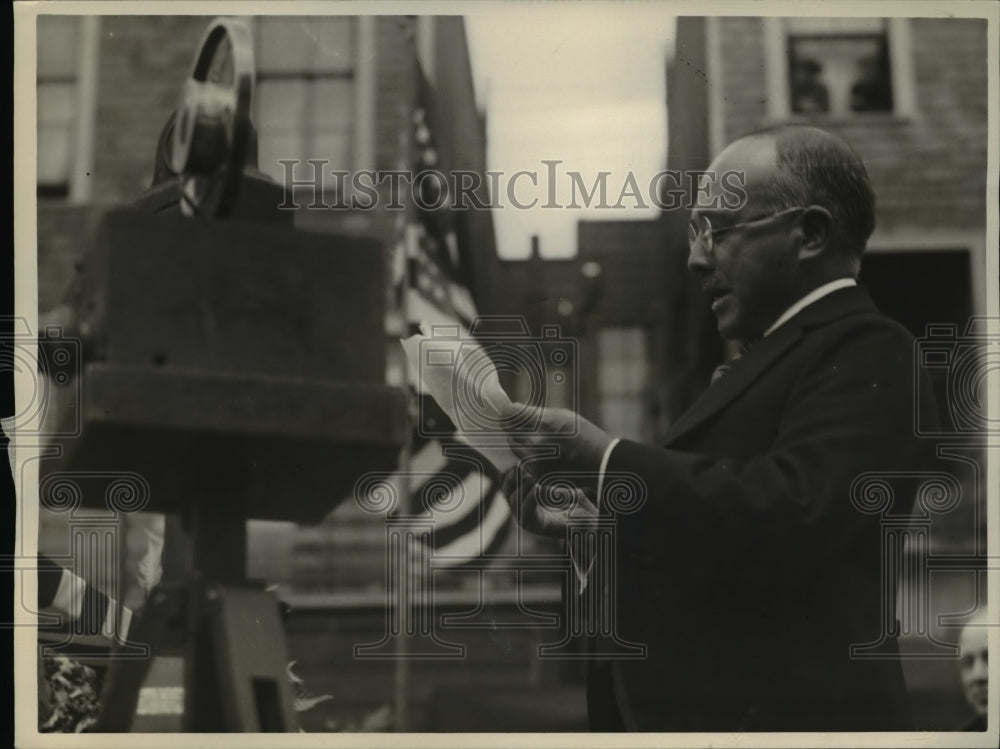 1930 Press Photo Ambassador Debuchi at dedication of San Francisco YMCA - Historic Images