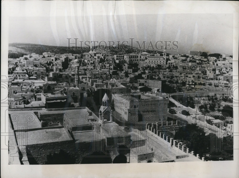 1947 Press Photo The Manger Square in Bethlehem - Historic Images