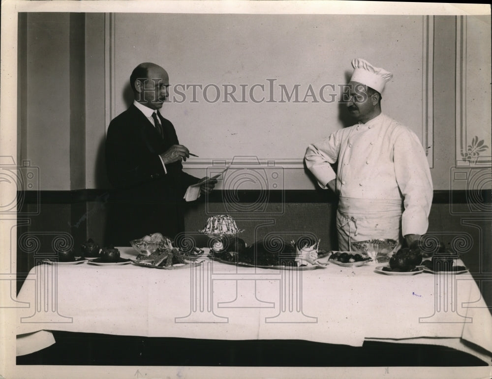 1921 Press Photo Albert Stalle and Thomas Magliano cooked for N.E.A. Readers - Historic Images