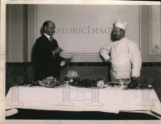 1921 Press Photo Albert Stalle and Thomas Magliano cooked for N.E.A. Readers - Historic Images