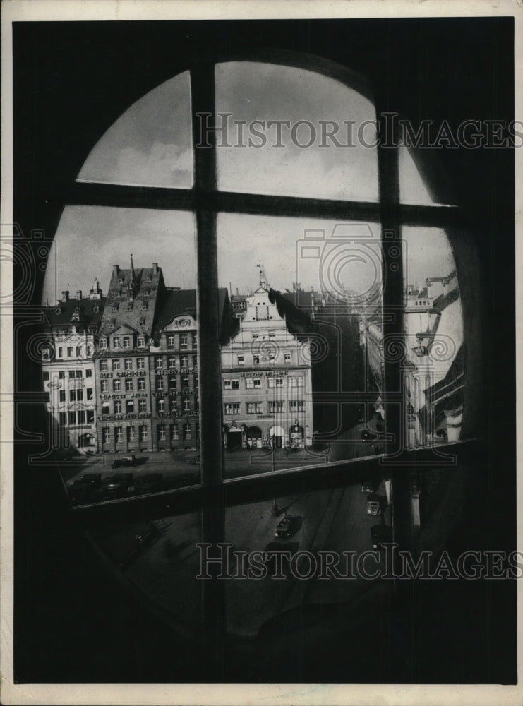 Press Photo Administration Bldg. of the Leipzig Trade Fair 400 years olf Bldg - Historic Images