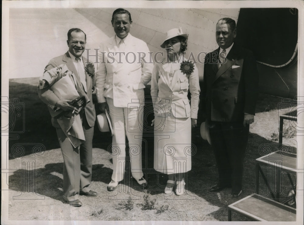 1936 Press Photo George Sibley, John Hopkins, Marg Layton, James King - Historic Images