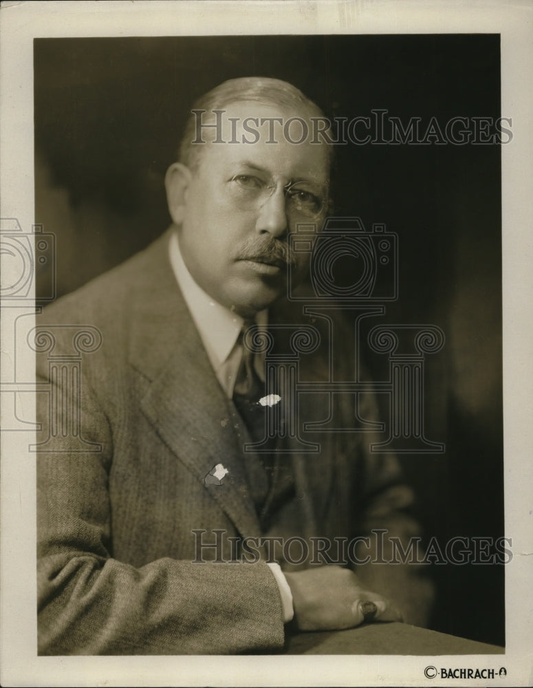 1932 Press Photo James T Adams Historian and Critic of American Life - Historic Images