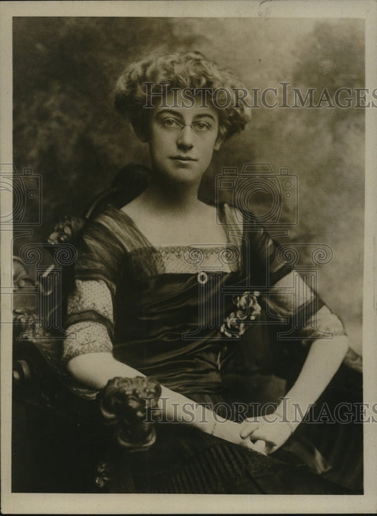 1917 Press Photo Miss Clara Babbett Hyde, Girl Who Was Healed Of Blindness - Historic Images