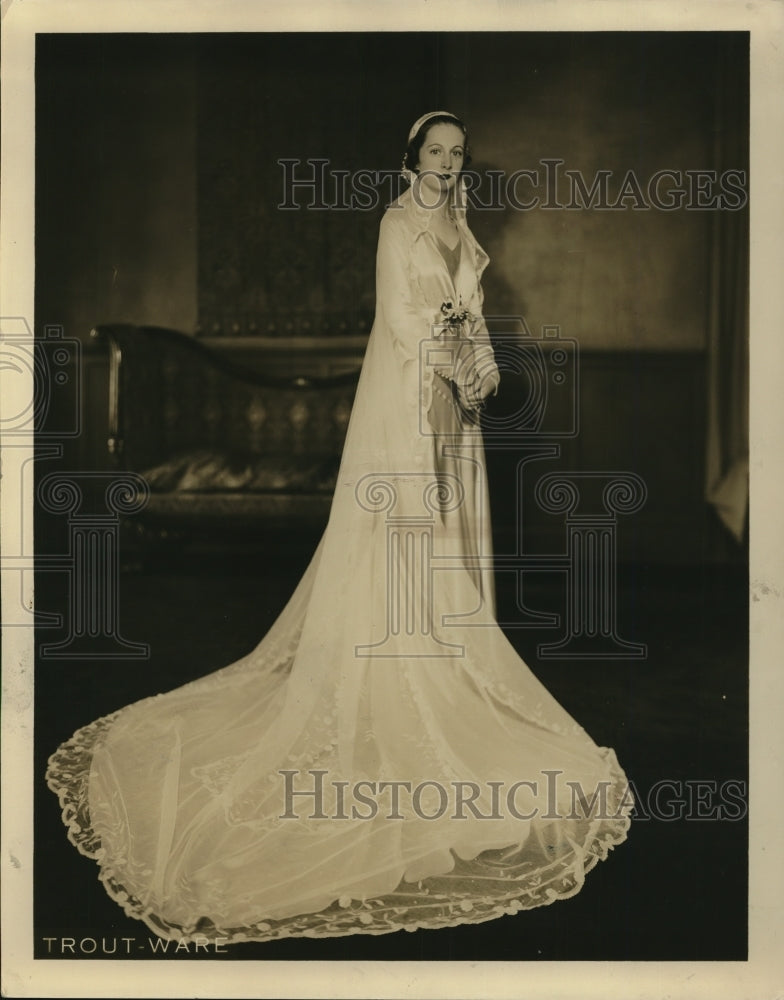 1934 Alice Williams  in her wedding gown-Historic Images