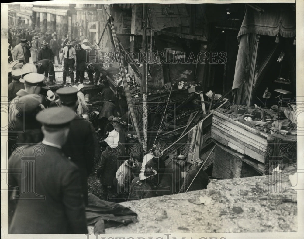 1929 Press Photo Store Explosion at Washington D.C. - Historic Images