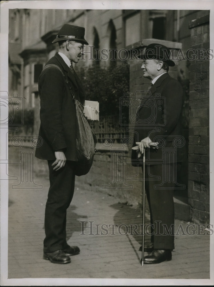 1931 Press Photo Mr LS Amery who is defending his seat at Sparkbrook - Historic Images