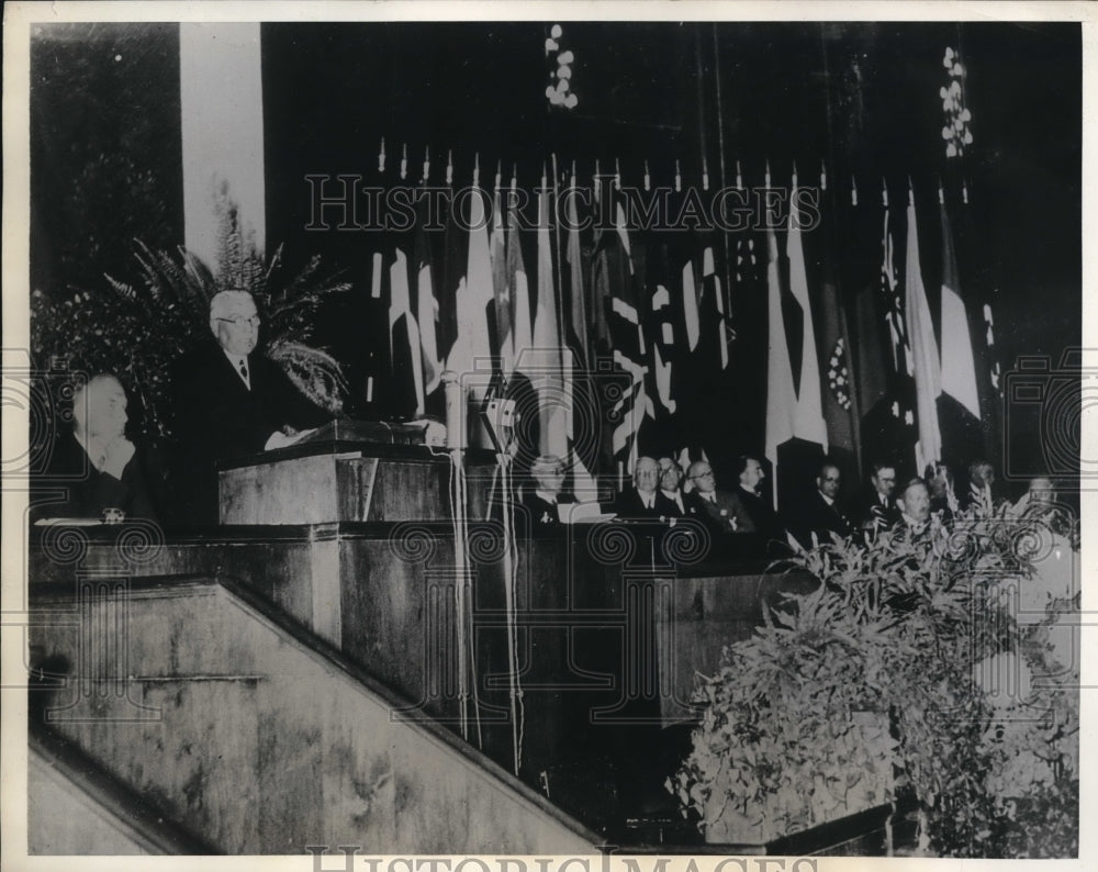 1934 Press Photo Baron Von Neurath German Foreign Minister, Address In Berlin - Historic Images